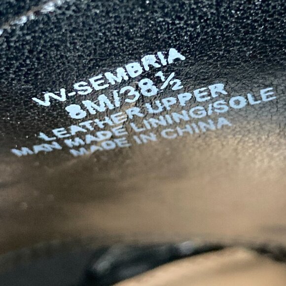 Vince Camuto Mule Black Leather with Heels size 8 - Picture 7 of 13